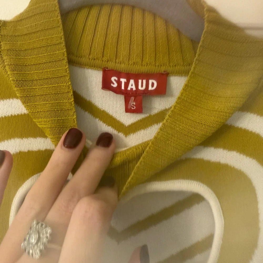 STAUD Stripped Long Sleeve Dress - Picture 4 of 5